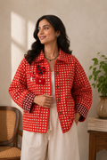 Grid & Grace Cherry Red Jacket