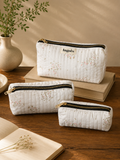 White Wonder Set Of 2 Pouches